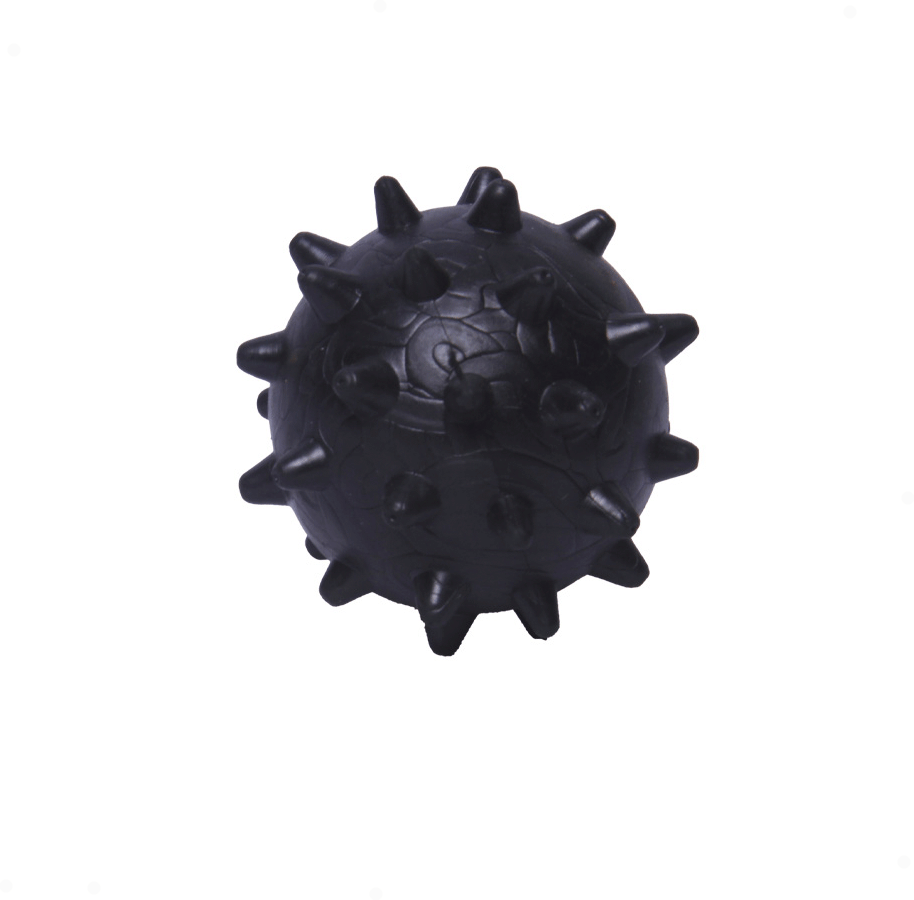 Brinquedo Bola de Borracha Maciça Extra Forte com Cravo para Cães - Tam. P