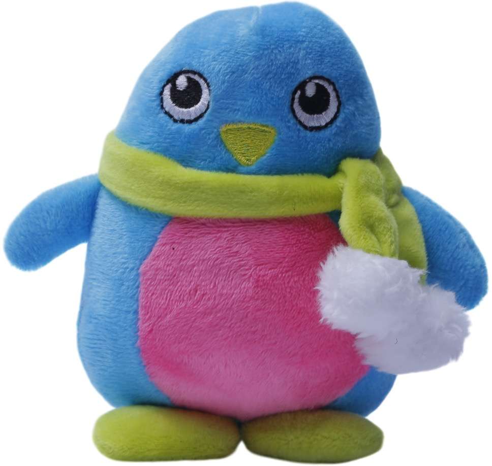Brinquedo Pelúcia Pinguim Colorido para Cães - Tam. Único