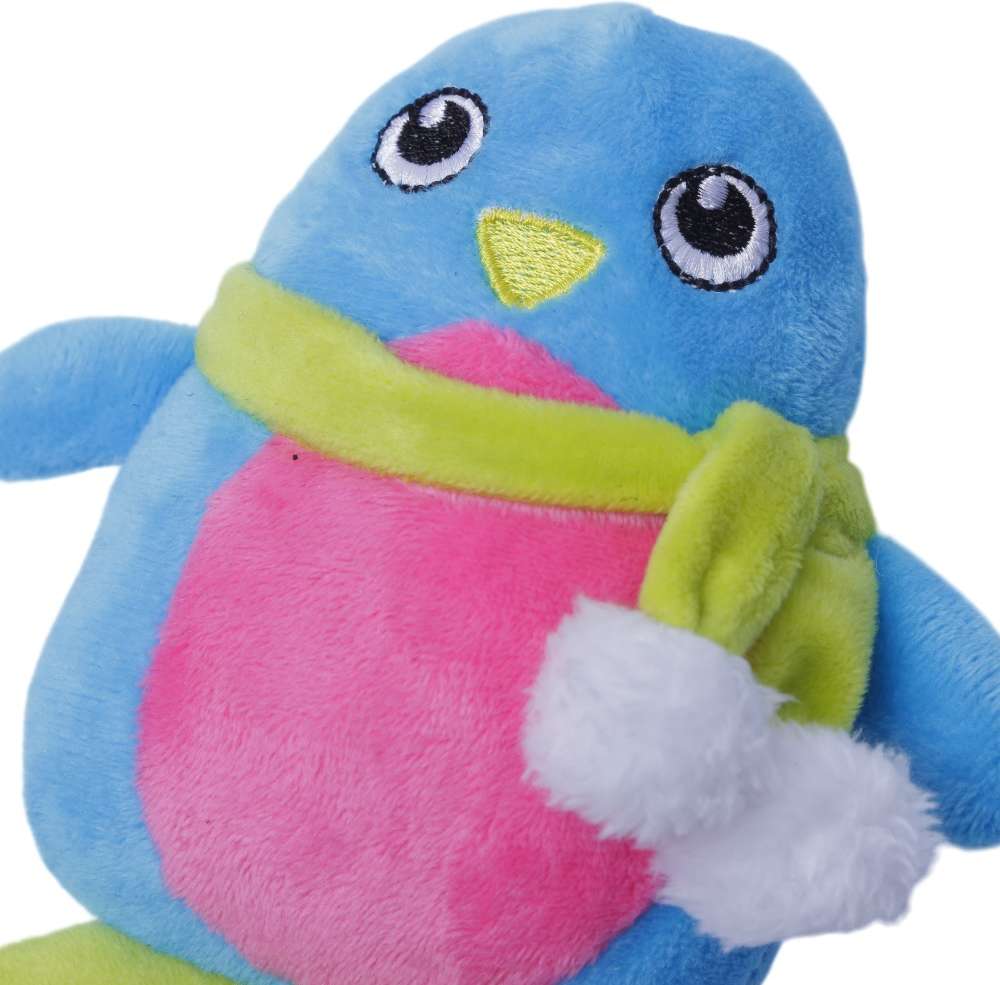 Brinquedo Pelúcia Pinguim Colorido para Cães - Tam. Único