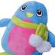Brinquedo Pelúcia Pinguim Colorido para Cães