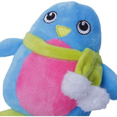 Brinquedo Pelúcia Pinguim Colorido para Cães