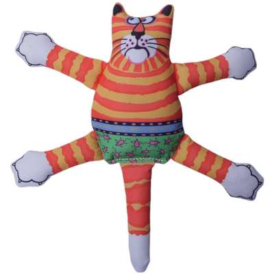 Brinquedo Fatcat Mini Terrible Nasty Scarries Laranja