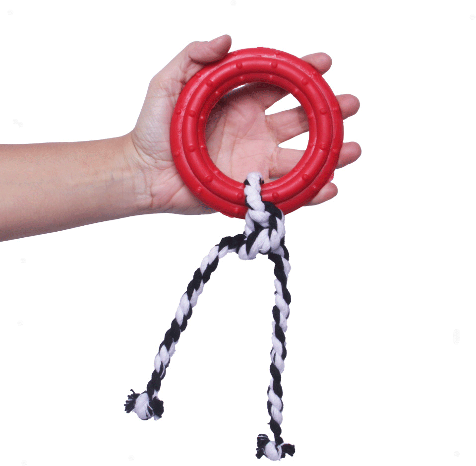 Brinquedo Duratoys Anel Massageador com Corda - Tam. Único