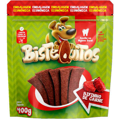 Bifinho Petitos Bistequitos para Cães Adultos Sabor Carne