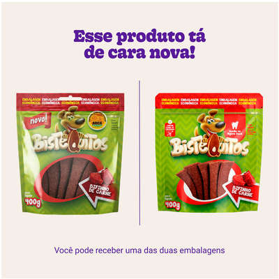 Bifinho Petitos Bistequitos para Cães Adultos Sabor Carne