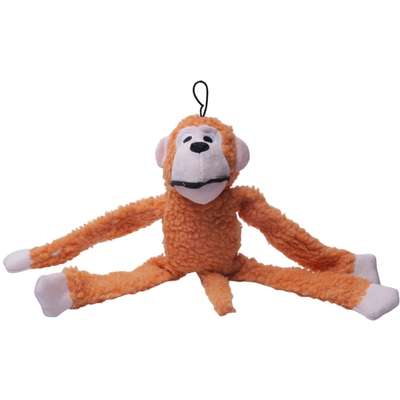 “Brinquedo Jambo Mordedor Pelúcia Macaco Kelev Laranja
