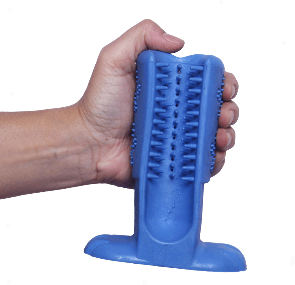 Escova Dental Truqys Pets Azul para Cães - Tam. G