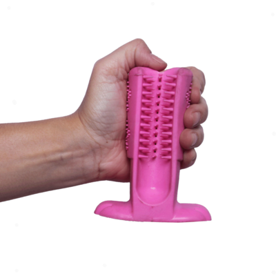 Escova Dental Truqys Pets Rosa para Cães