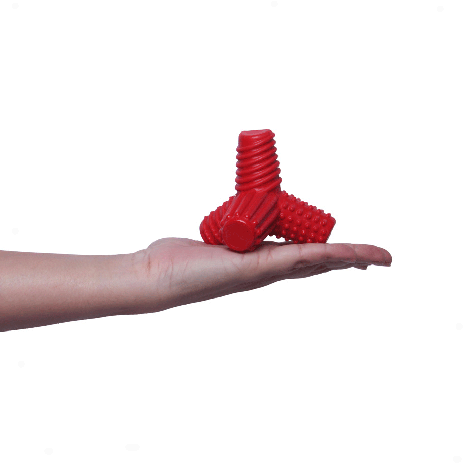 Brinquedo Mordedor Pet Games 4 Dogs Nylon Vermelho - Tam. P