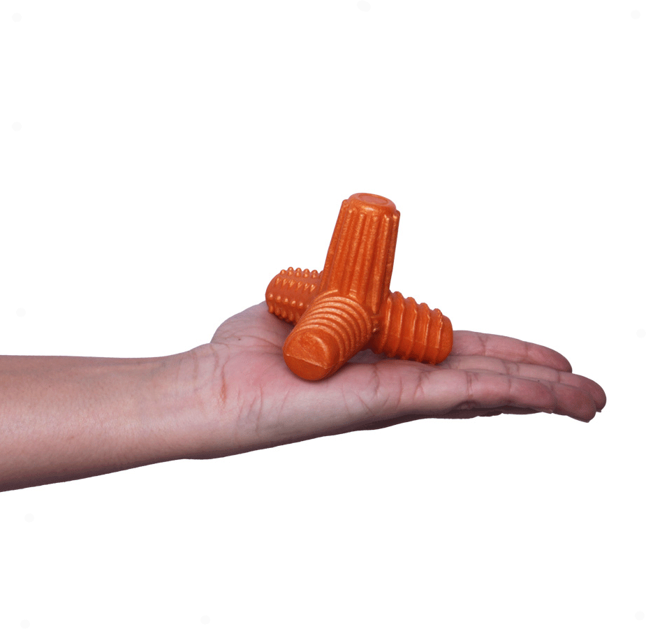 Brinquedo Mordedor Pet Games 4 Dogs Soft Laranja - Tam. P
