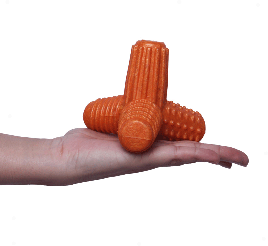 Brinquedo Mordedor Pet Games 4 Dogs Soft Laranja - Tam. M