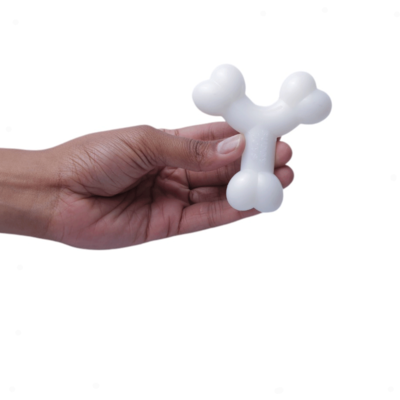 Brinquedo Buddy Toys Ossinho Branco para Filhotes”