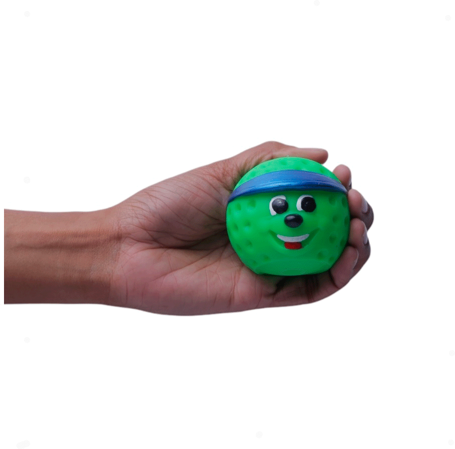 Brinquedo de Vinil Bola de Golf Verde para Cães - Tam. Único