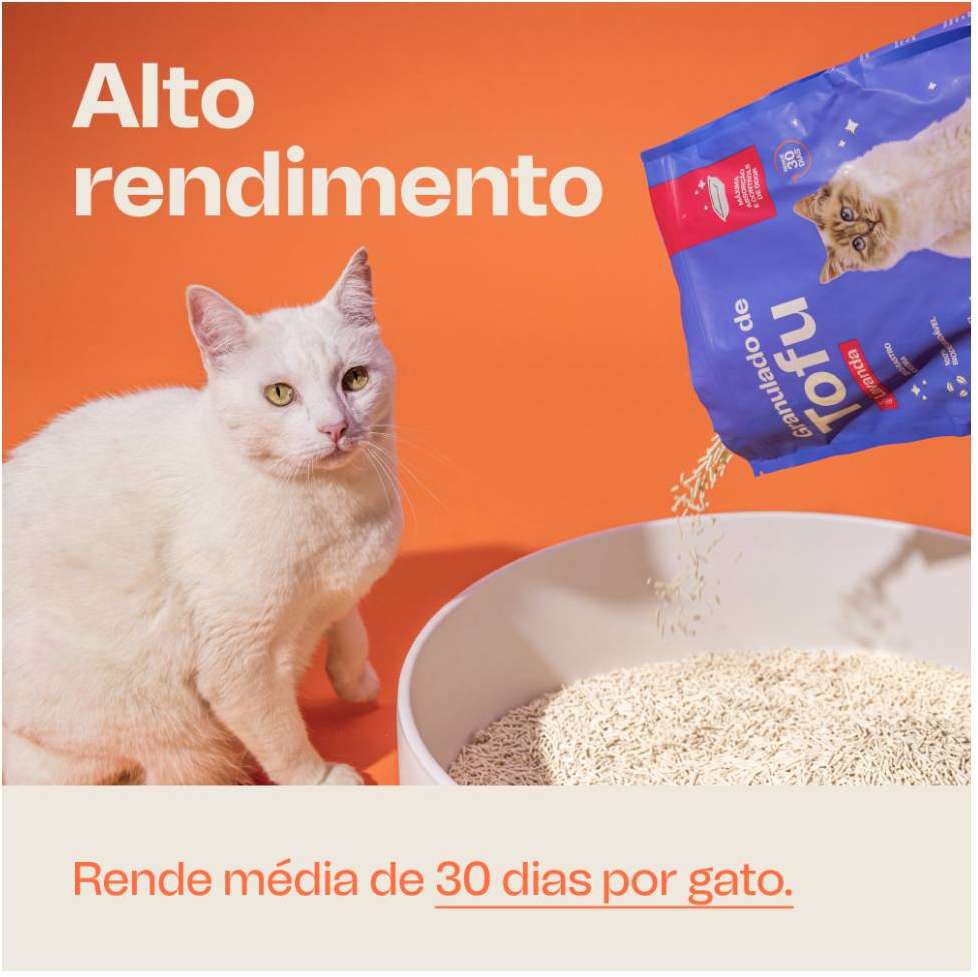 Granulado Higiênico de Tofu Meau para Gatos - 2,5Kg