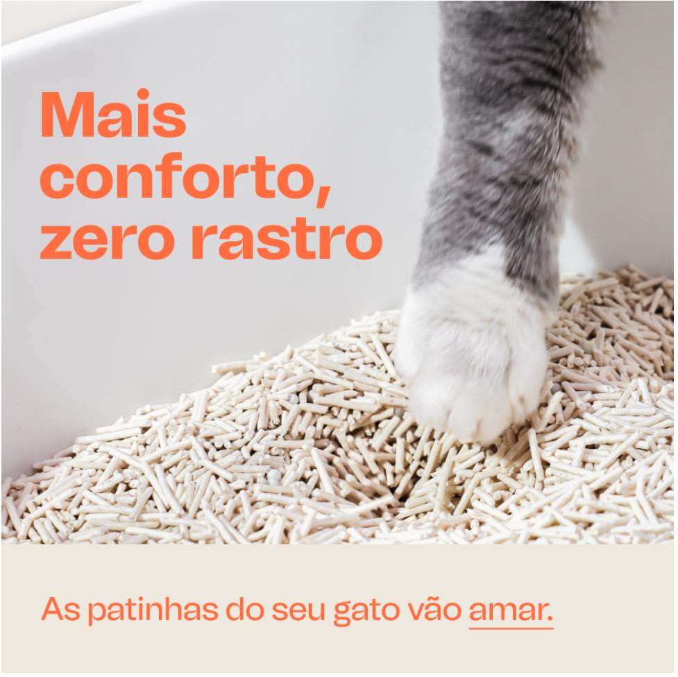 Granulado Higiênico de Tofu Meau para Gatos - 2,5Kg