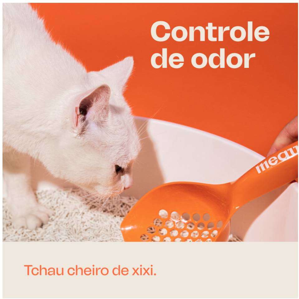 Granulado Higiênico de Tofu e Lavanda Meau para Gatos - 2,5Kg