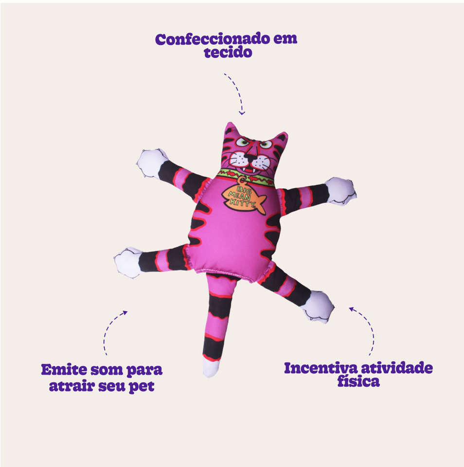 Brinquedo Fatcat Terrible Nasty Scaries Roxo - Tam. G