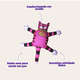 Brinquedo Fatcat Terrible Nasty Scaries Roxo