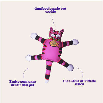 Brinquedo Fatcat Terrible Nasty Scaries Roxo
