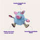 Brinquedo Fatcat Gruntleys Mini Azul