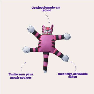 Brinquedo Fatcat Mini Terrible Nasty Scarries Roxo