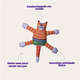 Brinquedo Fatcat Mini Terrible Nasty Scarries Laranja”