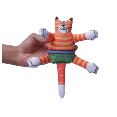 Brinquedo Fatcat Mini Terrible Nasty Scarries Laranja”