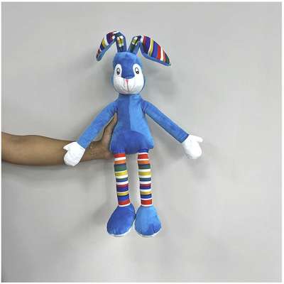 Brinquedo Pelúcia Coelho Pernudo Azul