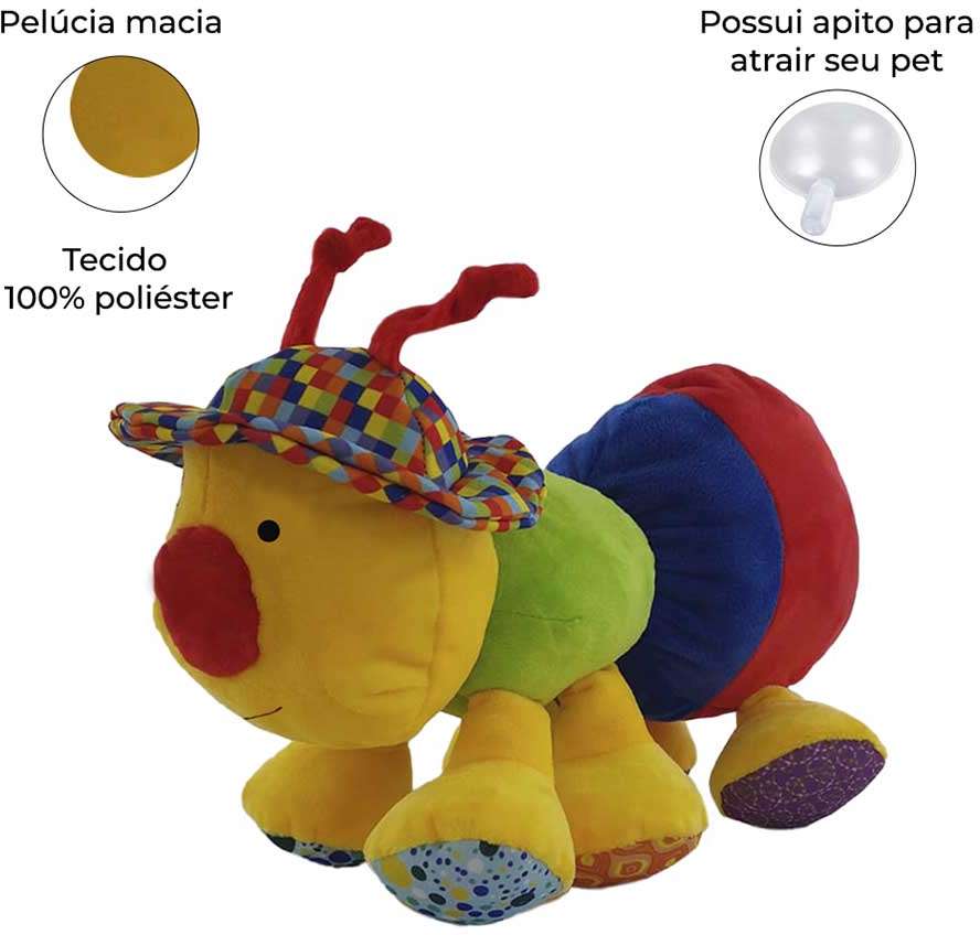 Brinquedo Pelúcia Formiguinha Gordinha - Tam. P