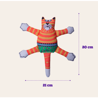Brinquedo Fatcat Mini Terrible Nasty Scarries Laranja