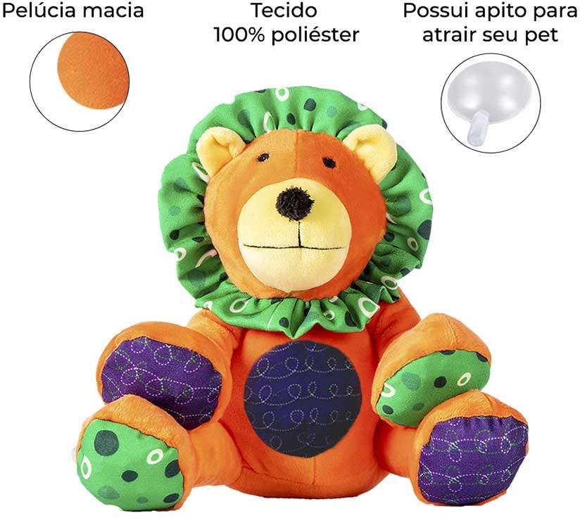 Brinquedo Pelúcia Lion - Tam. P