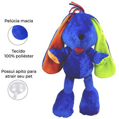 Brinquedo Pelúcia Topo Giginho Azul