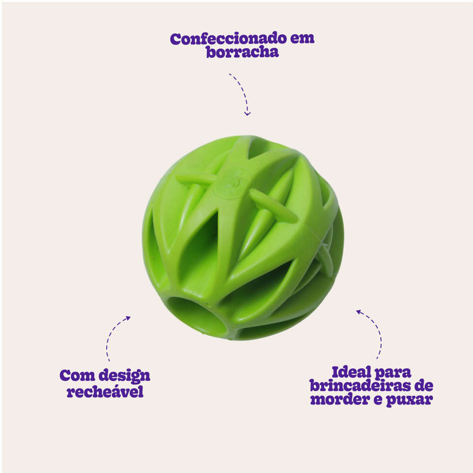 Brinquedo Bola Megalast Verde para Cães - Tam. M