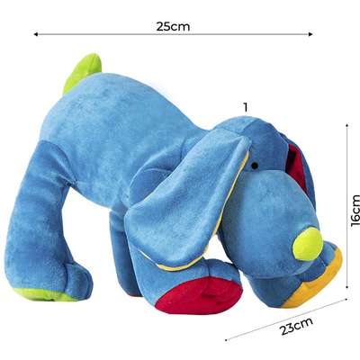 Brinquedo Pelúcia Cachorro Romeo Azul