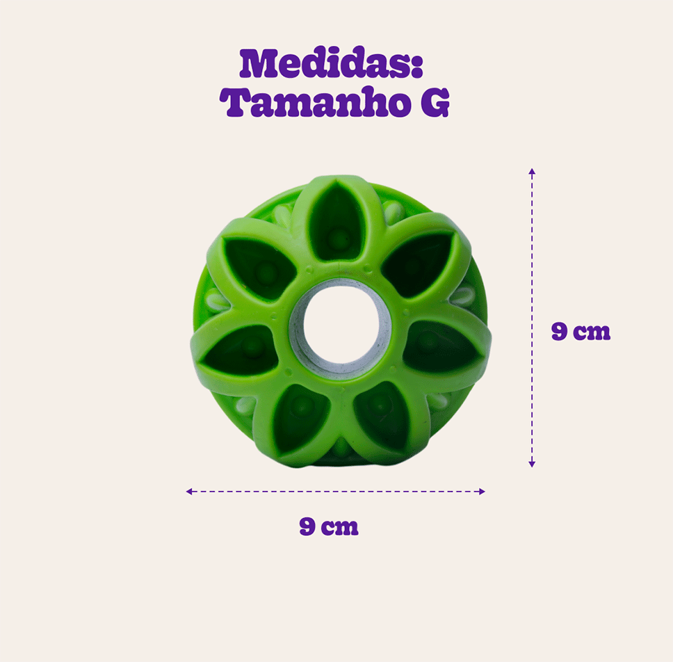 Brinquedo Bola Megalast Verde para Cães - Tam. G