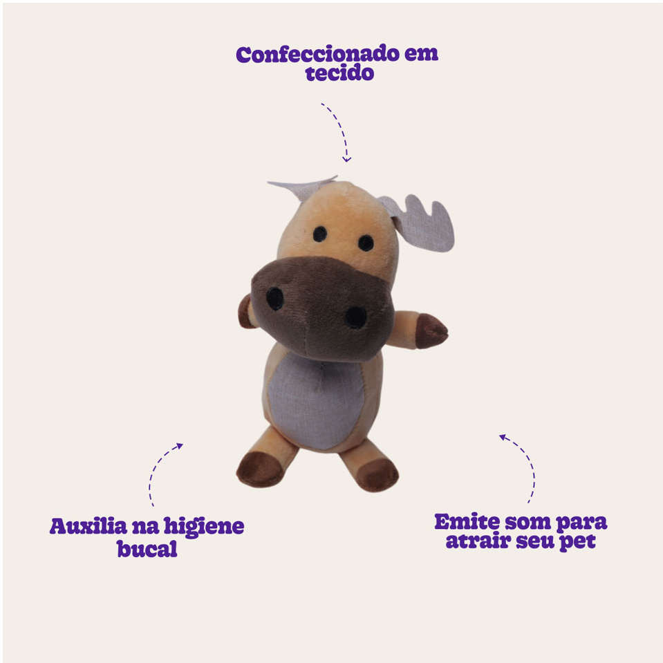 Brinquedo Home Pet Pelúcia Alce - Tam. 02