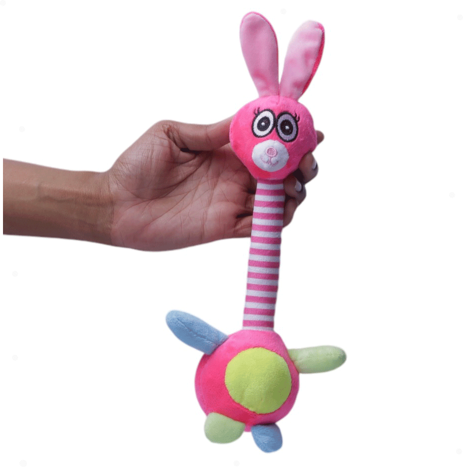 Brinquedo Home Pet Pelúcia Coelho Canadense Rosa - Tam. 04