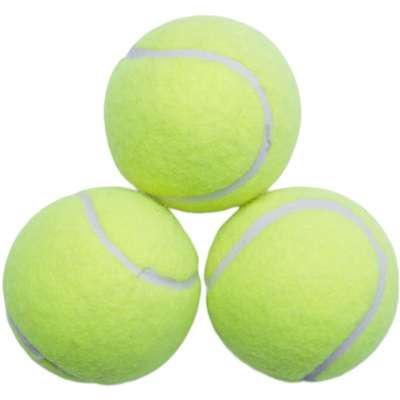 Brinquedo Kit com 3 Bolas de Tênis Amarela para Cães