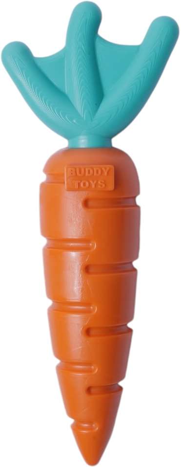 Brinquedo Buddy Toys Nylon Kit Queridinhos Cenoura e Graveto para Cães - Kit