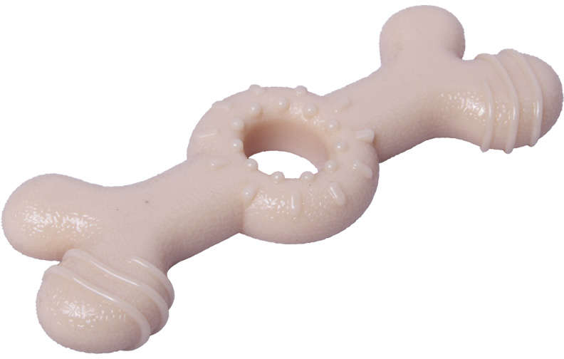 Brinquedo Osso Jambo Anelado Sabor Frango - Tam. P