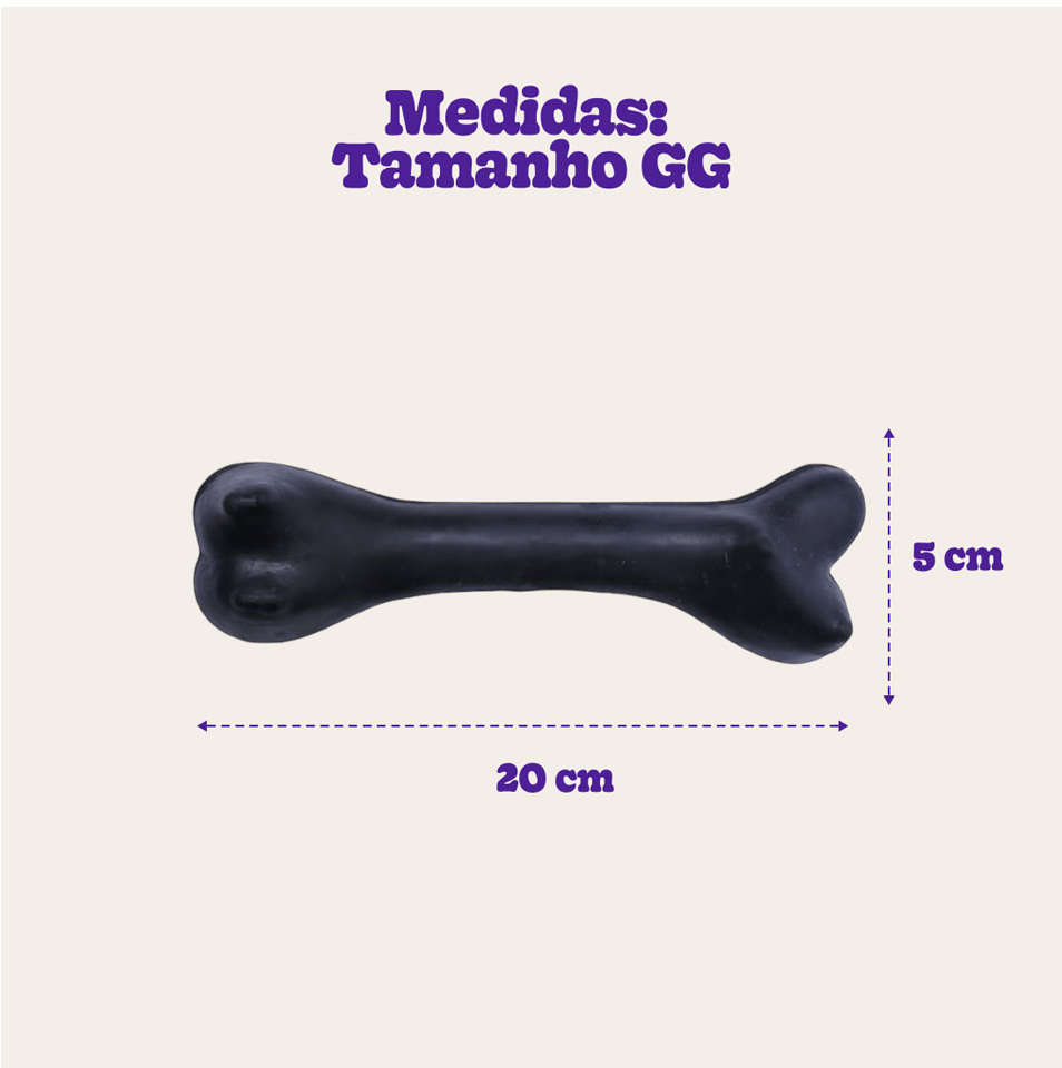 Brinquedo LCM Osso Maciço Extra Forte - Tam. GG