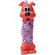 Brinquedo de Vinil LCM Cachorro com Corda Laranja