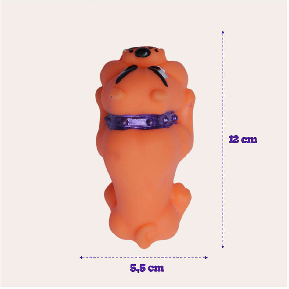 Brinquedo de Vinil LCM Buldogue - Laranja