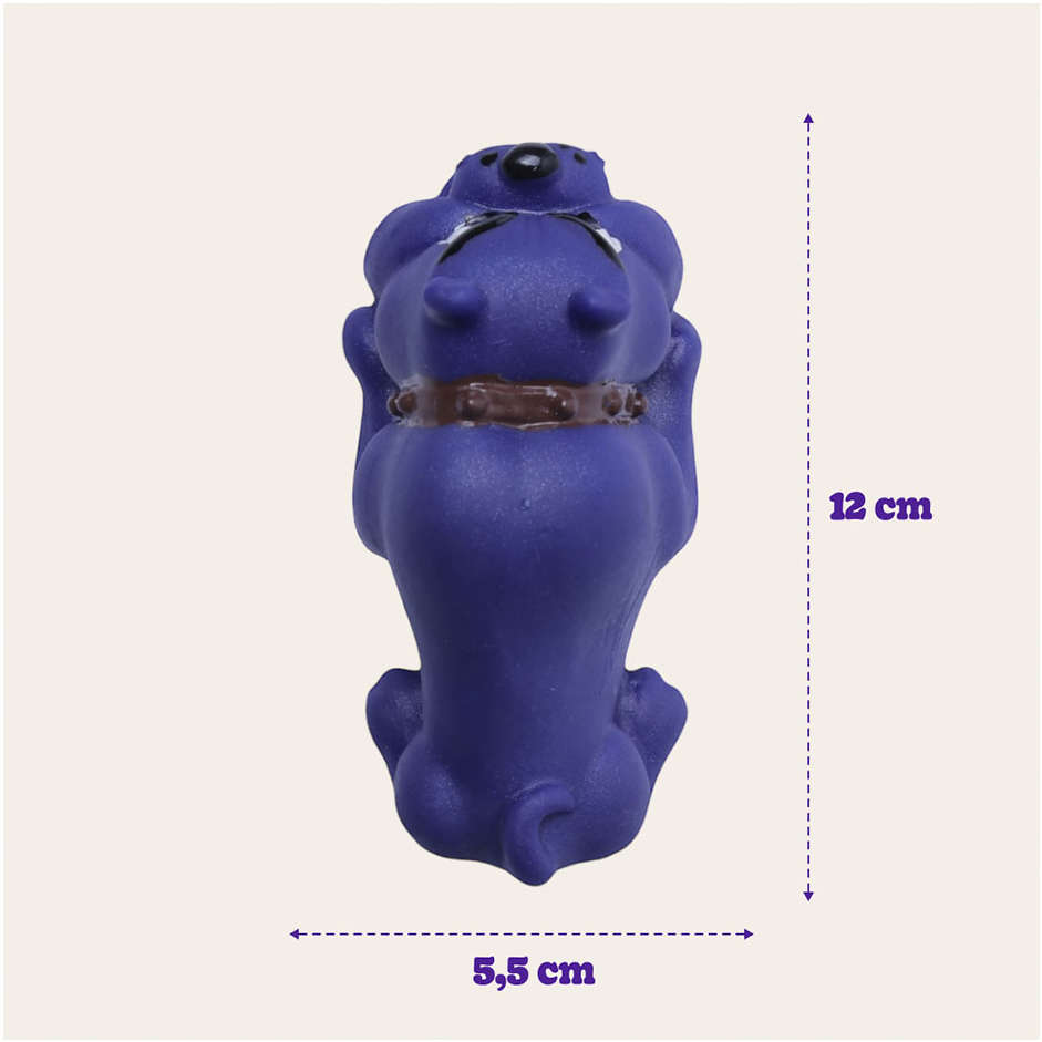 Brinquedo de Vinil LCM Buldogue - Azul