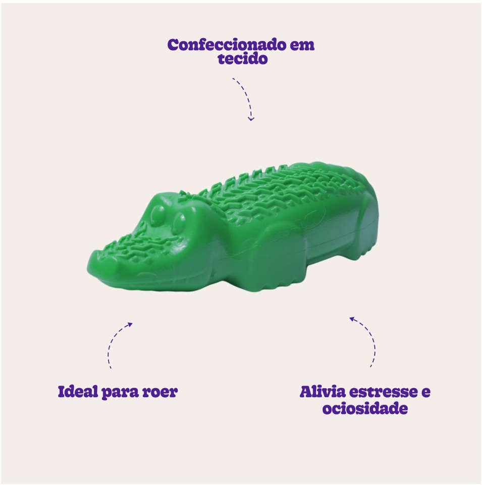 Brinquedo Buddy Toys Crocojack Nylon - Tam. Único