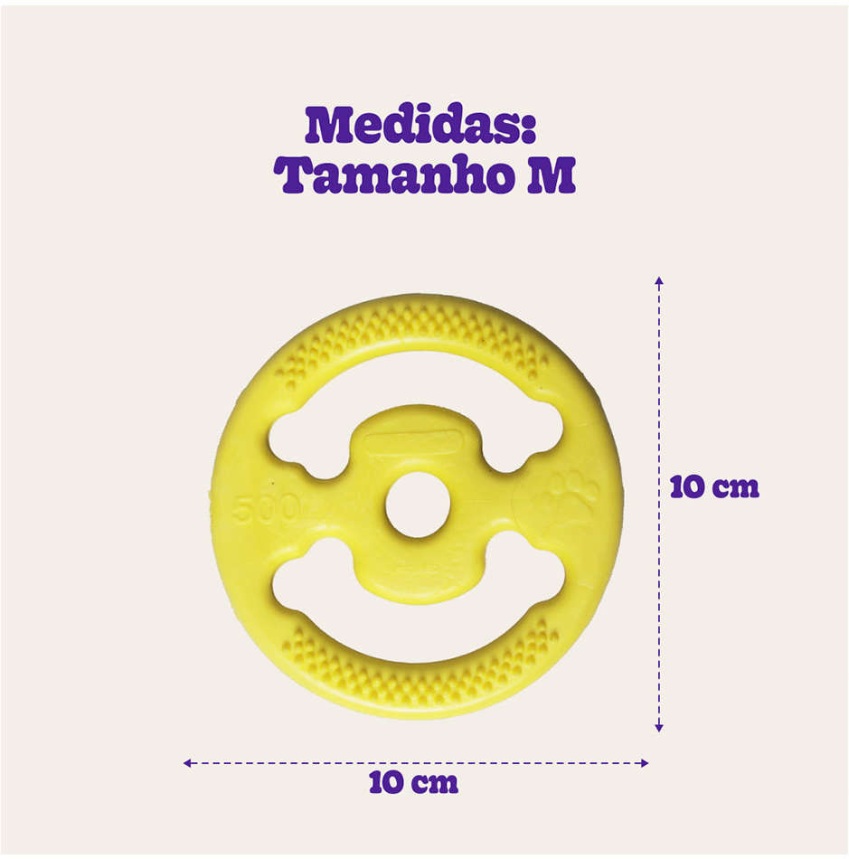 Brinquedo LCM Anilha Amarelo - Tam. M