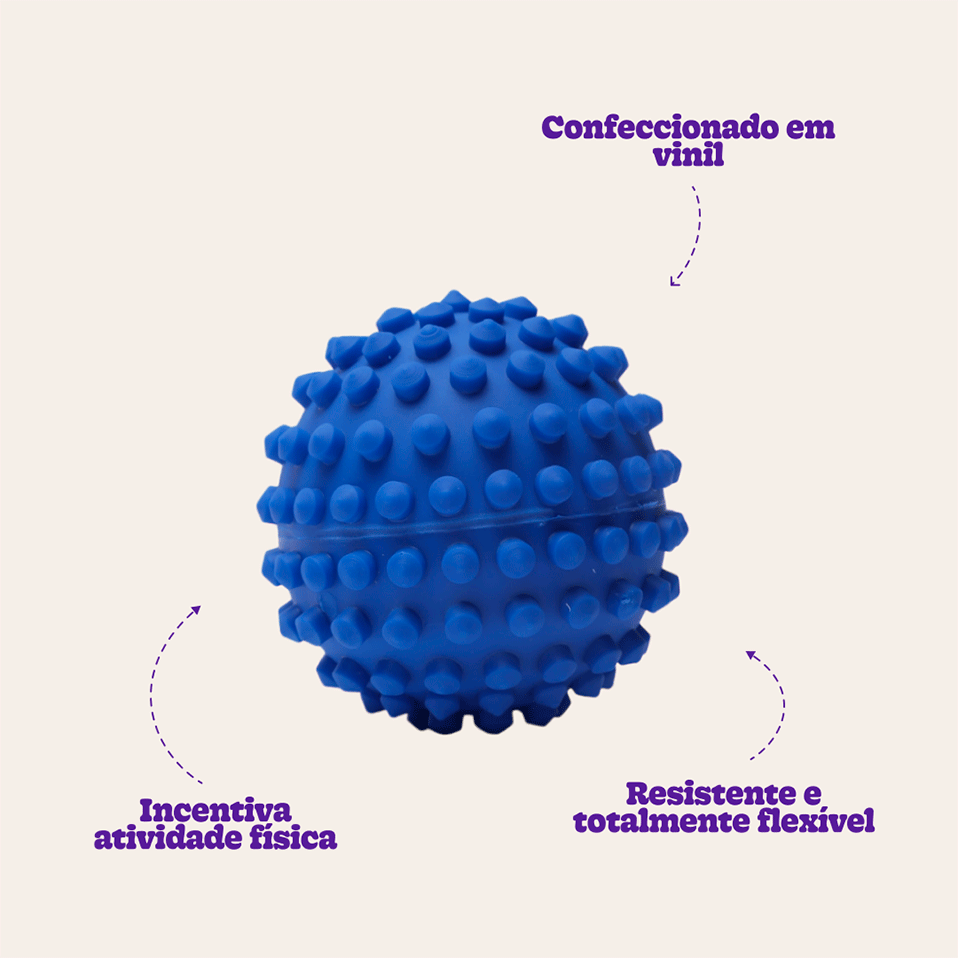 Brinquedo de Vinil LCM Bola Cravinho - Azul