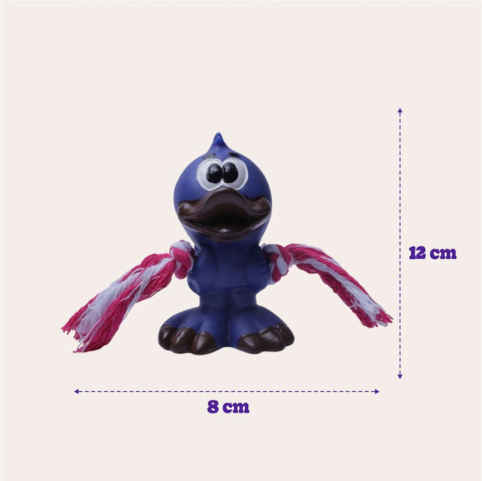 Brinquedo de Vinil LCM Pintinho com Corda - Azul