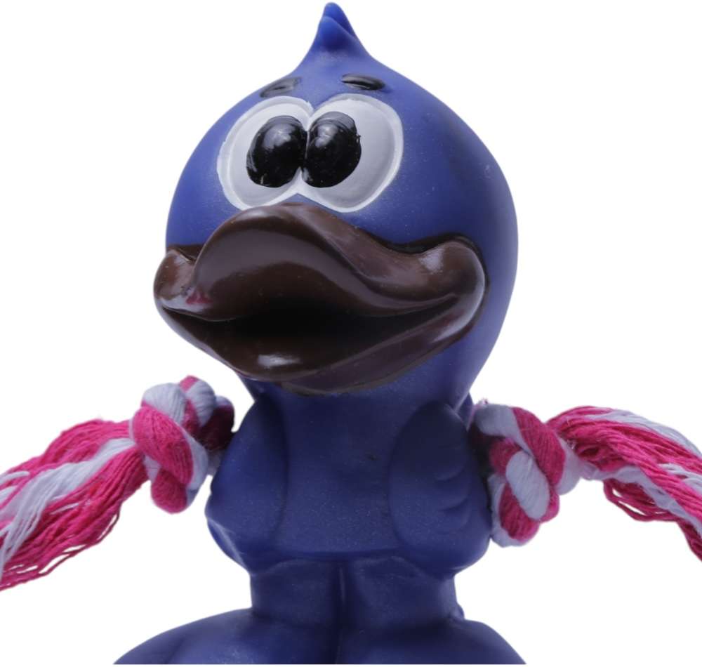 Brinquedo de Vinil LCM Pintinho com Corda - Azul