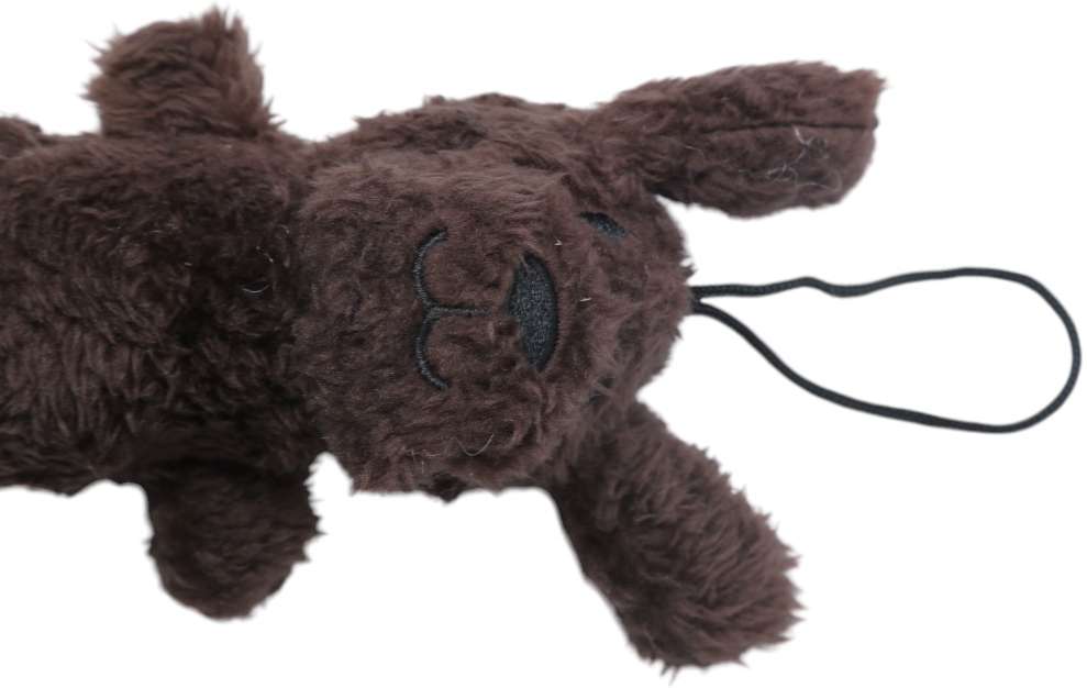 Brinquedo Jambo Mordedor Barriguinha Plush Cão Marrom - Marrom